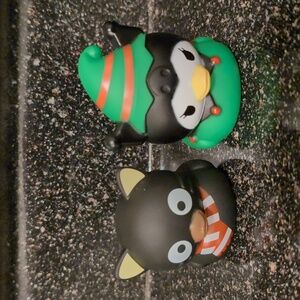 2” Kuromi and Chococat Christmas Rubber Duck Combo
